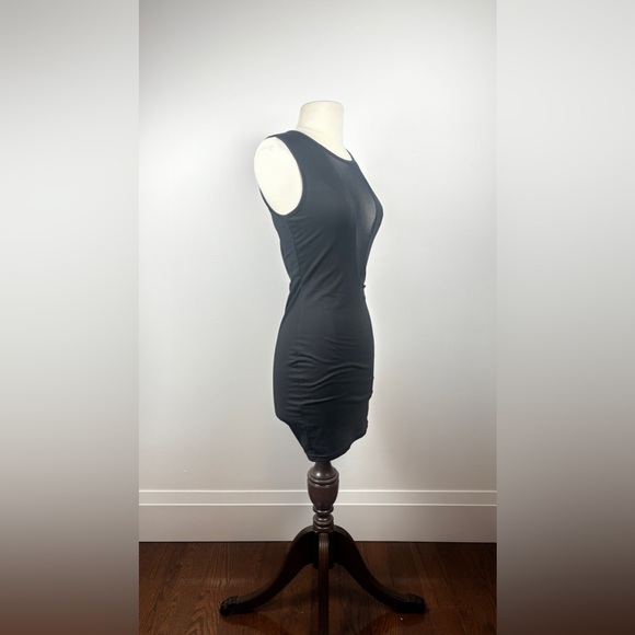 Lightweight Deep VNeck Mesh Mini Dress - Picture 3 of 5